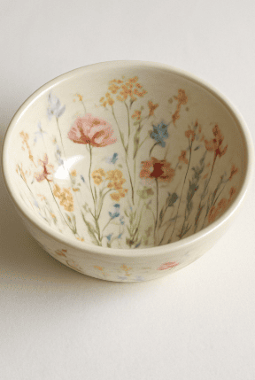 Hand-painted Wildflower Meadow Bowl