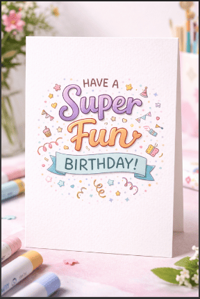 Creative Birthday Typography Drawing Idea