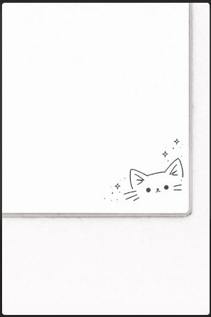 Cat Ear Corner Doodle
