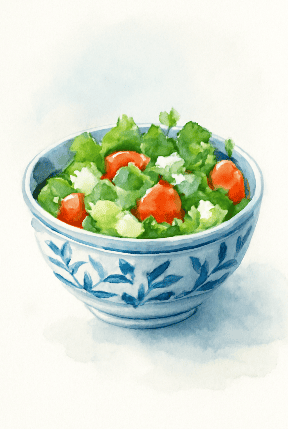 Blue And White Mediterranean Bowl