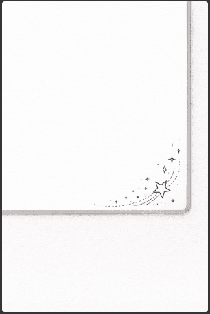 Star Trail Corner Doodle