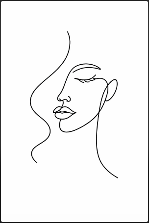 Continuous Line Face Drawing