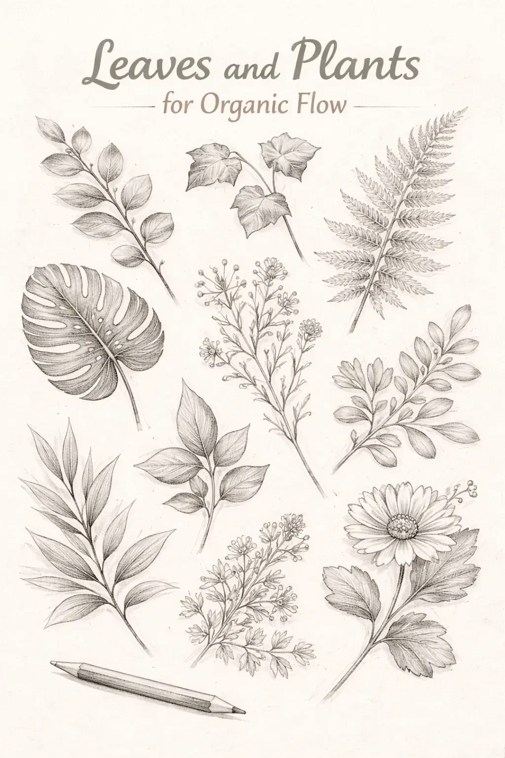 Leaves and Plants for Organic Flow