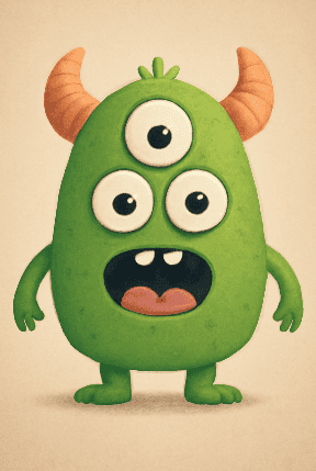 Goofy Monsters With Odd Numbers Of Eyes