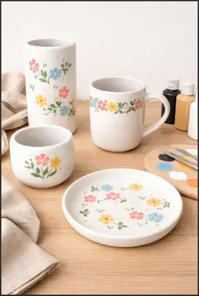 Easy Floral Pottery Painting Ideas