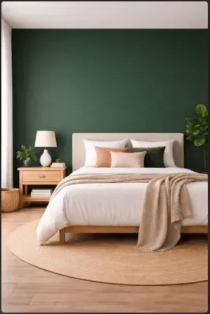 Accent Wall with Bold Color