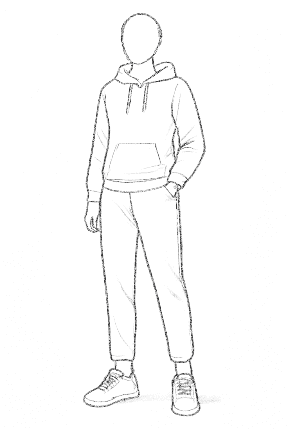 Sporty Tracksuit With Sneakers