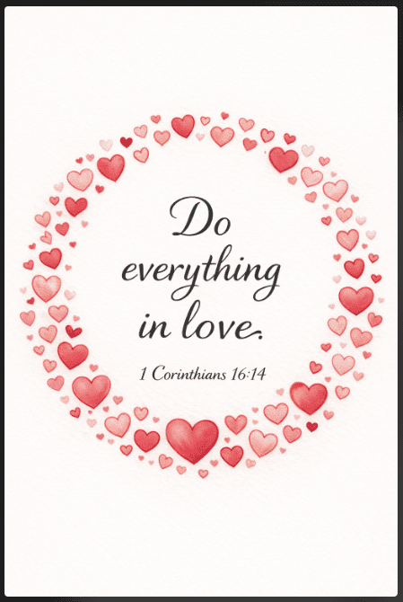 Heart Wreath for 1 Corinthians