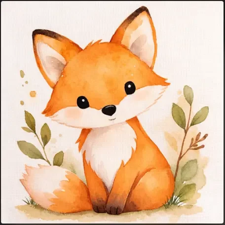 Cute Fox Portrait