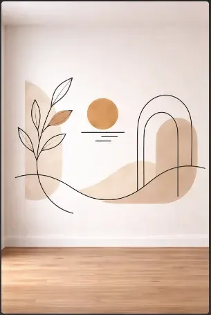 Minimalist Line Art Wall