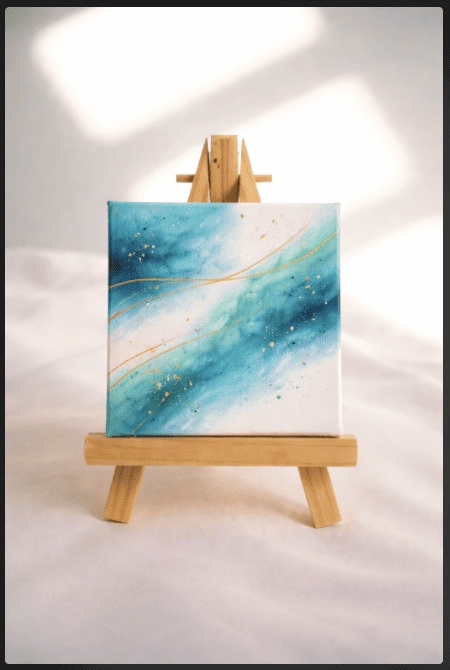 Abstract Color Blend Painting Idea