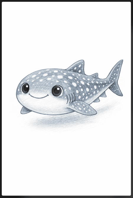 Baby Whale Shark Drawing