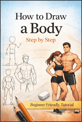 how to draw a body step by step