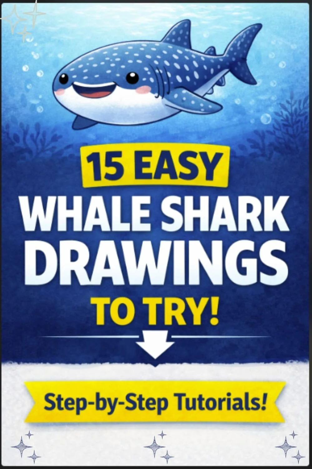 whale shark drawing ideas