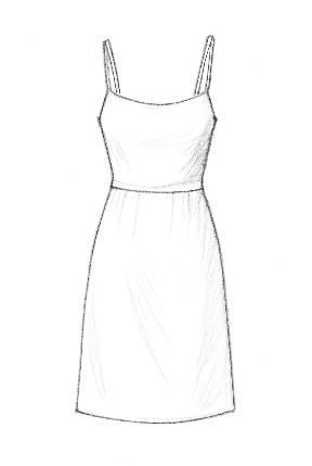 Simple Summer Dress With Straps
