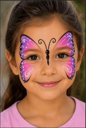 Butterfly face paint