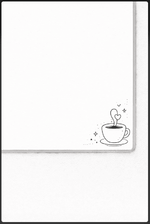 Coffee Cup Corner Doodle