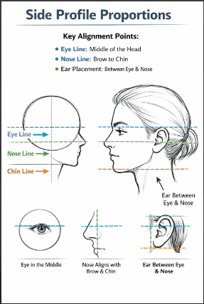 side profile drawing example