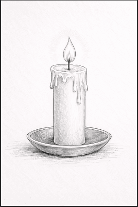 Basic Candle With A Small Flame