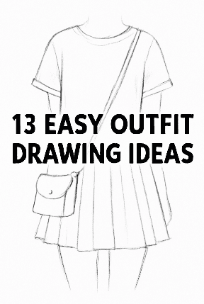 easy outfit drawing ideas