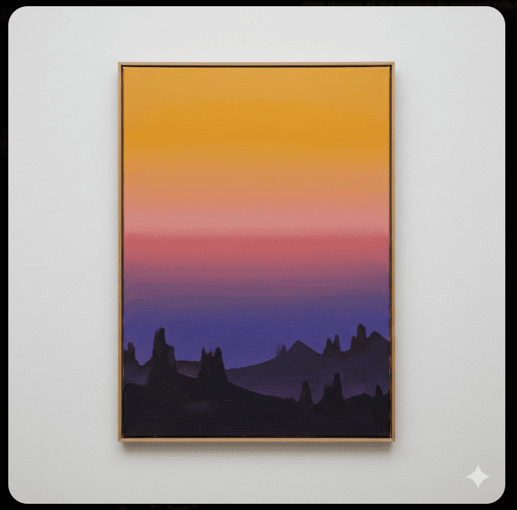 Abstract Sunset Landscape