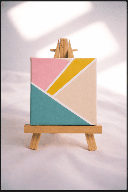 Geometric Color Blocking Painting