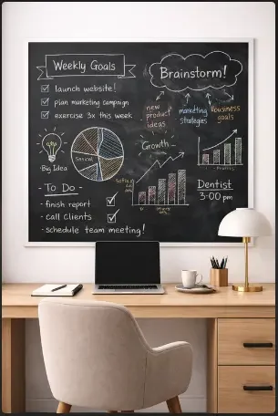 Whiteboard or Chalkboard Wall