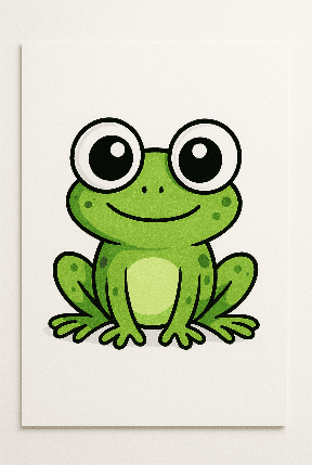 Cartoon Frog Drawing Idea