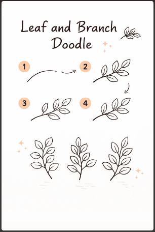 Leaf and Branch Doodle