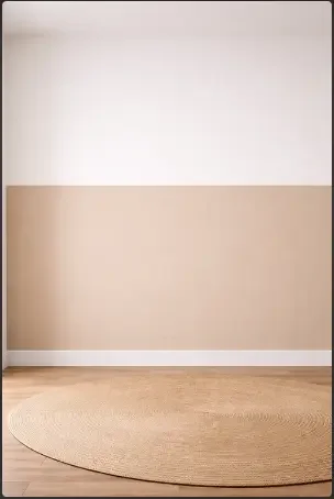 Two Tone Wall Design Painting