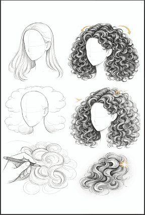 curly hair vs straight hair