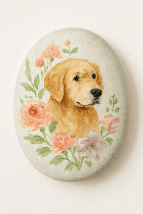 Rock Painting Idea For Pet Memorials