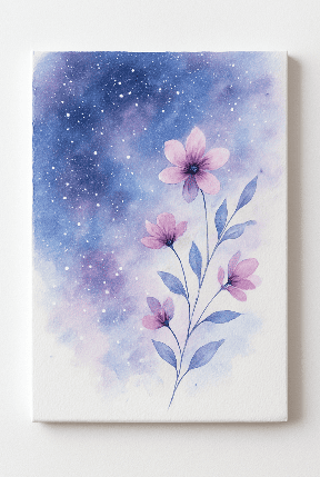 Galaxy Acrylic Painting Idea With Splatter Stars