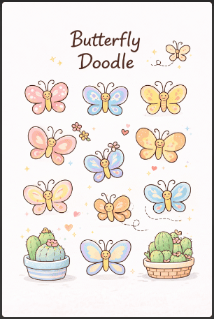 Butterfly Doodle