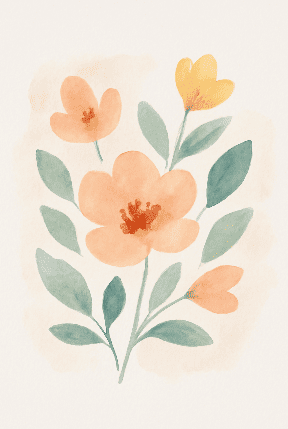 Abstract Floral Shapes