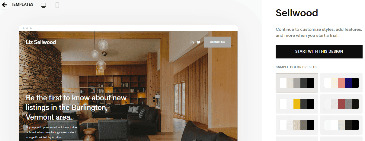 squarespace themes for real estate