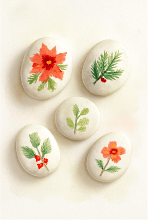 Holiday Rock Painting Idea