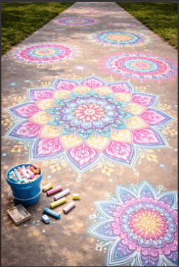 Chalk Mandala Designs