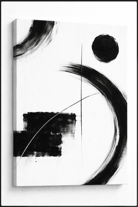 Black and White Minimal Abstract