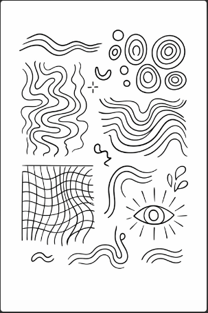 Abstract Line Art Patterns