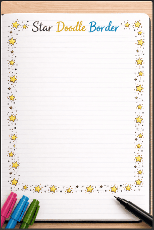 Star Doodle Border