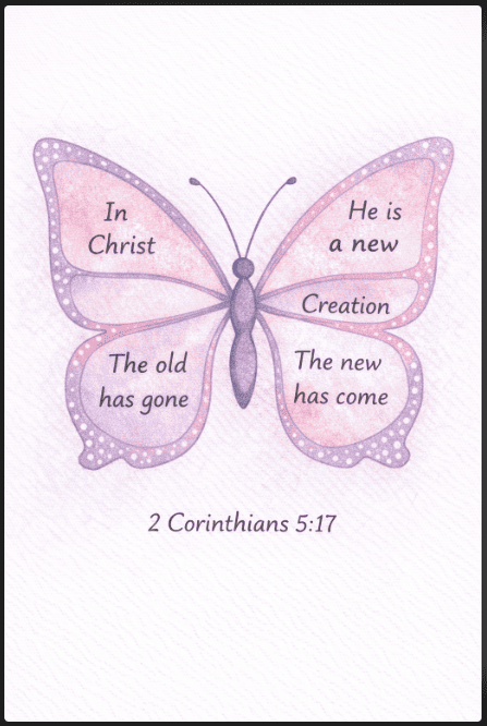 Butterfly with 2 Corinthians