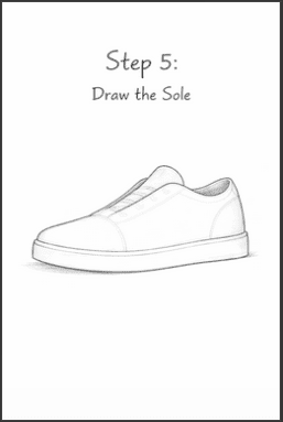 how to draw sneakers
