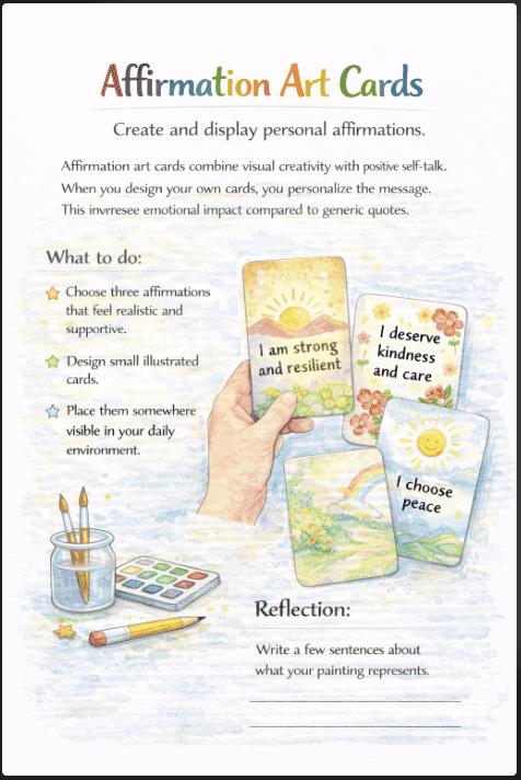 Affirmation Art Cards
