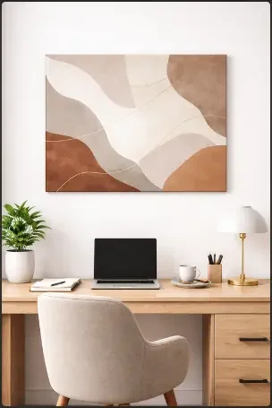 Neutral Abstract Canvas