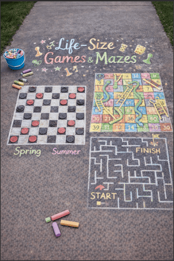 Life-Size Games and Mazes