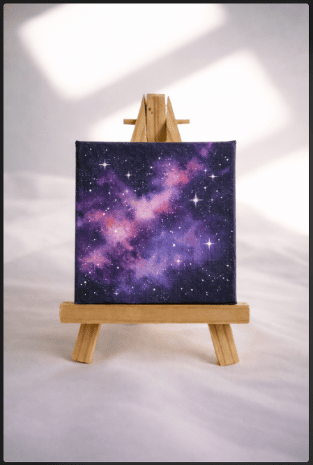 Galaxy Night Sky Painting on Canvas