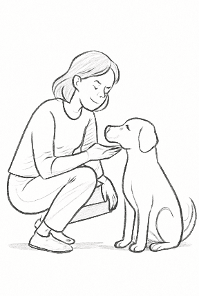 Animal Companion Interaction Scene