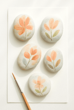 Rock Painting Idea With Abstract Patterns