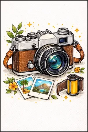 Vintage Camera Illustration